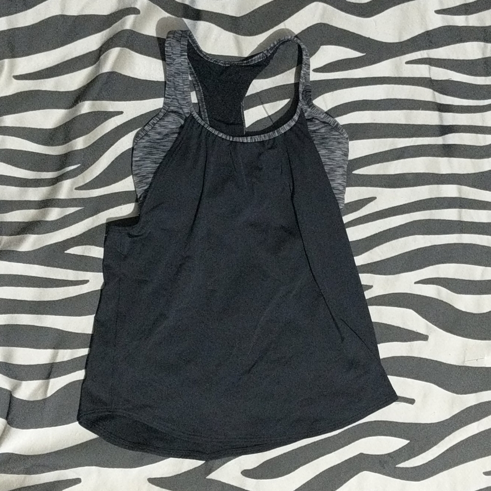 Built in sports bra exercise top